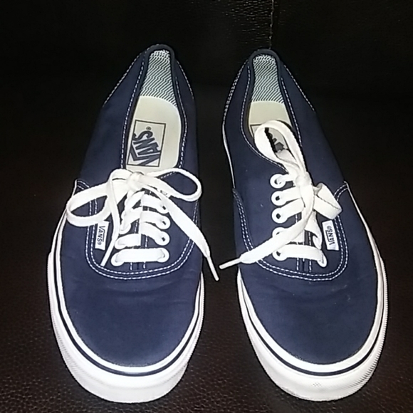 blue van sneakers